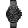 ARMANI Vīriešu AR11363 Hronogrāfa Nerūsējošā tērauda pulkstenis 43mm Melns ciparnīca