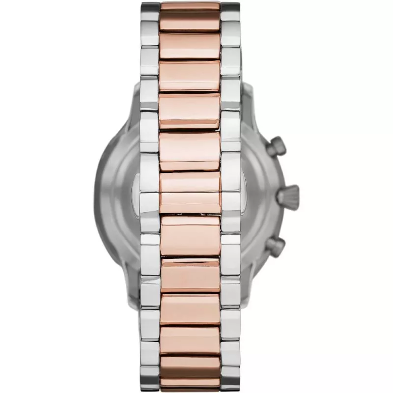 Armani Men's Luigi Kvarca pulkstenis AR11209 43mm Nerūsējošais tērauds Melns ciparnīca