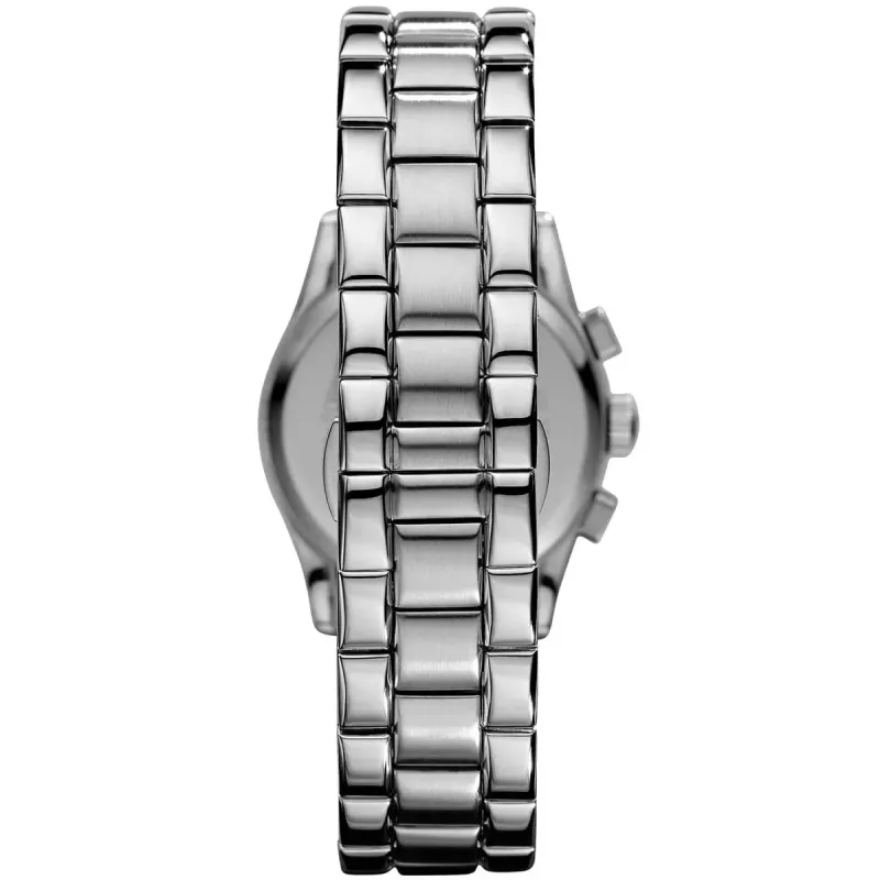 ARMANI Sieviešu AR0674 Kvarca Analogais Pulkstenis 35mm Nerūsējošais Tērauds Sudrabs