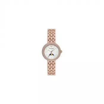 ARMANI Sieviešu AR11462 Kvarca analogais pulkstenis 32 mm Nerūsējošais tērauds Sudrabs