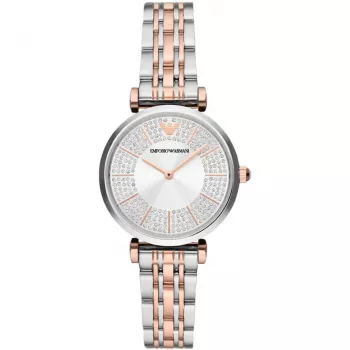 ARMANI Women's AR11537 Watch 32mm Stainless Steel Silver Dial