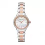 ARMANI Sieviešu AR11569 Gianni T-Bar kvarca pulkstenis 32mm sudraba nerūsējošais tērauds