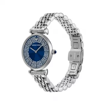 Armani sieviešu AR11627 kvarca analogais pulkstenis 32mm nerūsējošais tērauds sudrabs