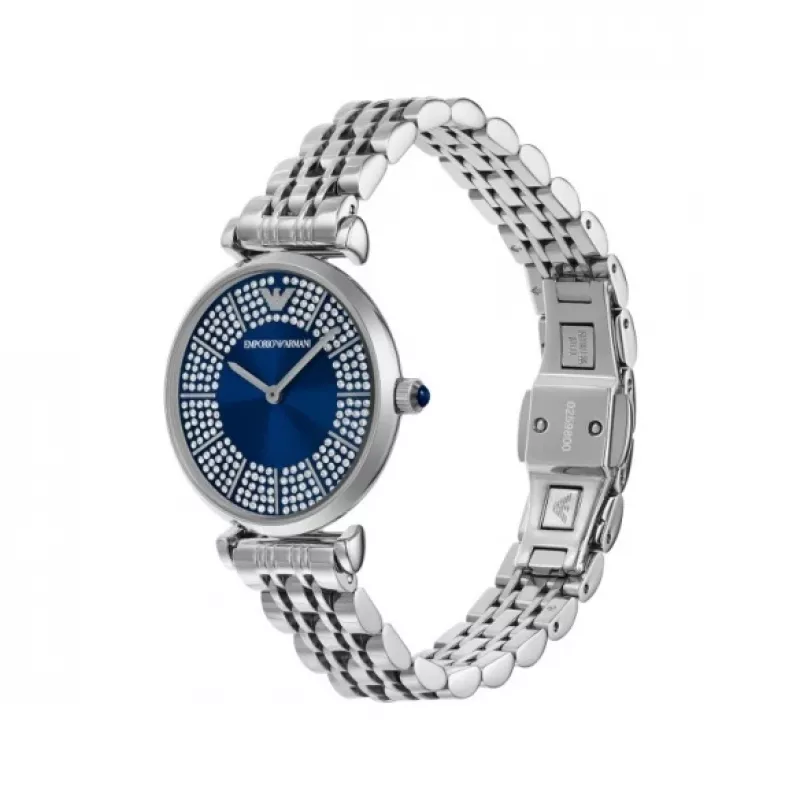 Armani sieviešu AR11627 kvarca analogais pulkstenis 32mm nerūsējošais tērauds sudrabs