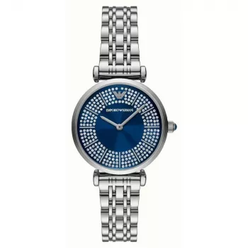 Armani sieviešu AR11627 kvarca analogais pulkstenis 32mm nerūsējošais tērauds sudrabs