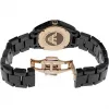 ARMANI Sieviešu AR1412 Kvarca Hronogrāfa Pulkstenis 35mm Melna Keramika