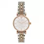 ARMANI Sieviešu AR1926 Gianni T-Bar Kvarca Analogais Pulkstenis 32mm Roze Zelta Toņa Nerūsējošā Tērauda Siets