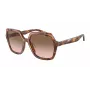 Armani Women's AR8193U Saulesbrilles – Havana Acetāta Rāmis ar Brūnām Gradienta Lēcām (55/17/140 mm)
