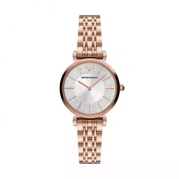 ARMANI sieviešu pulkstenis AR11446 32mm rožu zelta nerūsējošais tērauds