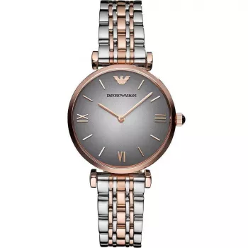 ARMANI Sieviešu pulkstenis AR1725 Gianni T-Bar 32mm Nerūsējošais tērauds Sudrabs