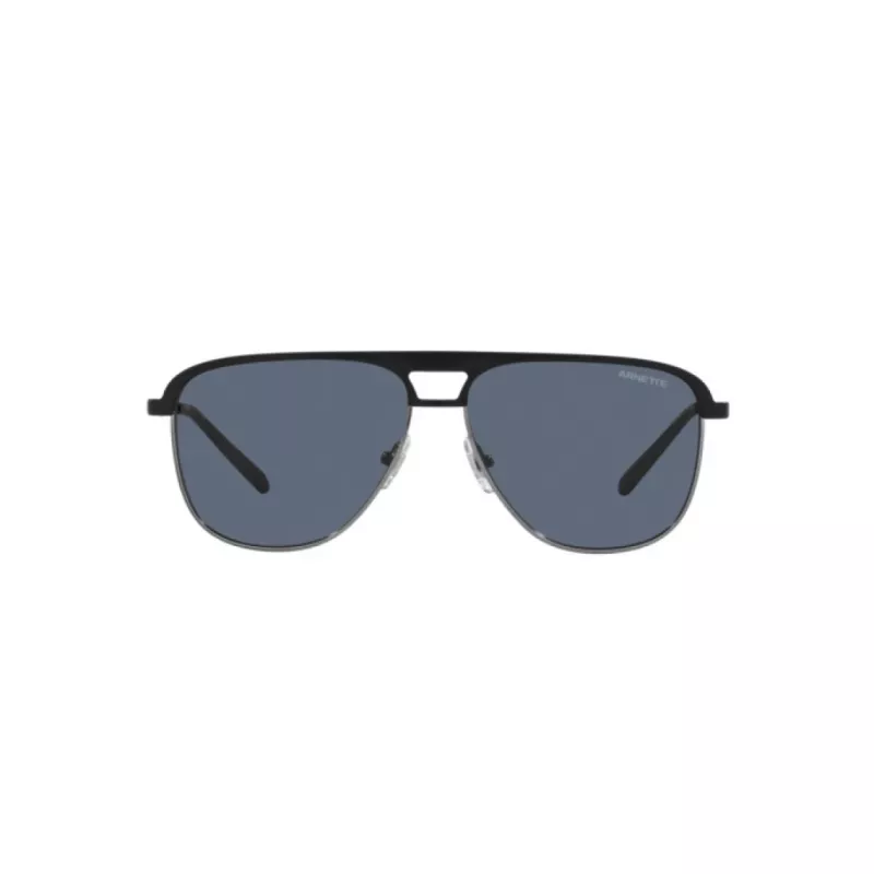 ARNETTE AN3082-733-55 Vīriešu taisnstūra saulesbrilles matēti melnas pelēkas 57mm