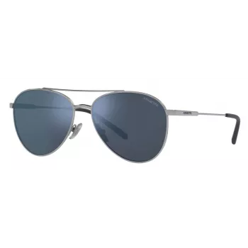 ARNETTE AN3085-736-55 Taisnstūra saulesbrilles Matēti melna tumši pelēka 58mm Vīriešiem