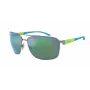 ARNETTE AN3089-745-8N Vīriešu taisnstūra saulesbrilles Matēti melni tumši pelēkas 65mm