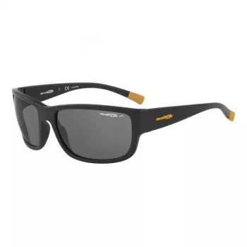 ARNETTE AN4256018162 Vīriešu taisnstūra polarizētas saulesbrilles - Melns rāmis, pelēkas lēcas 62mm
