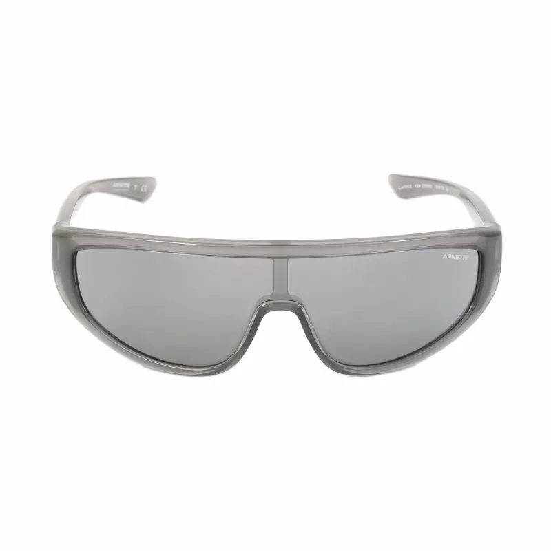 ARNETTE AN4264 Unisex saulesbrilles, matēts melns rāmis, tumši pelēka spoguļa sudraba lēca, 135 mm