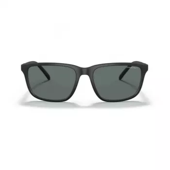 Arnette AN4288 275/88 taisnstūra saulesbrilles, matēts caurspīdīgs pelēks rāmis, pelēka spoguļa lēca, 58-18-145 mm