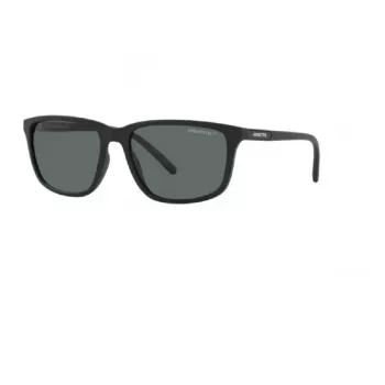 Arnette AN4288 275/88 taisnstūra saulesbrilles, matēts caurspīdīgs pelēks rāmis, pelēka spoguļa lēca, 58-18-145 mm