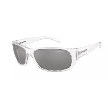 ARNETTE AN4290-27556G Vīriešu saulesbrilles Matēts melns rāmis Pelēkas spoguļlēcas 63mm