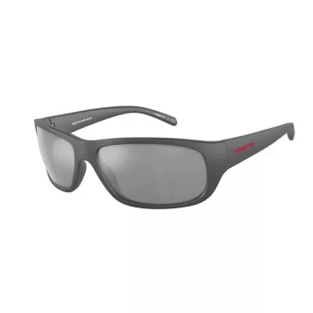 ARNETTE AN4290-28706G Vīriešu taisnstūra saulesbrilles matēti melnas pelēkas