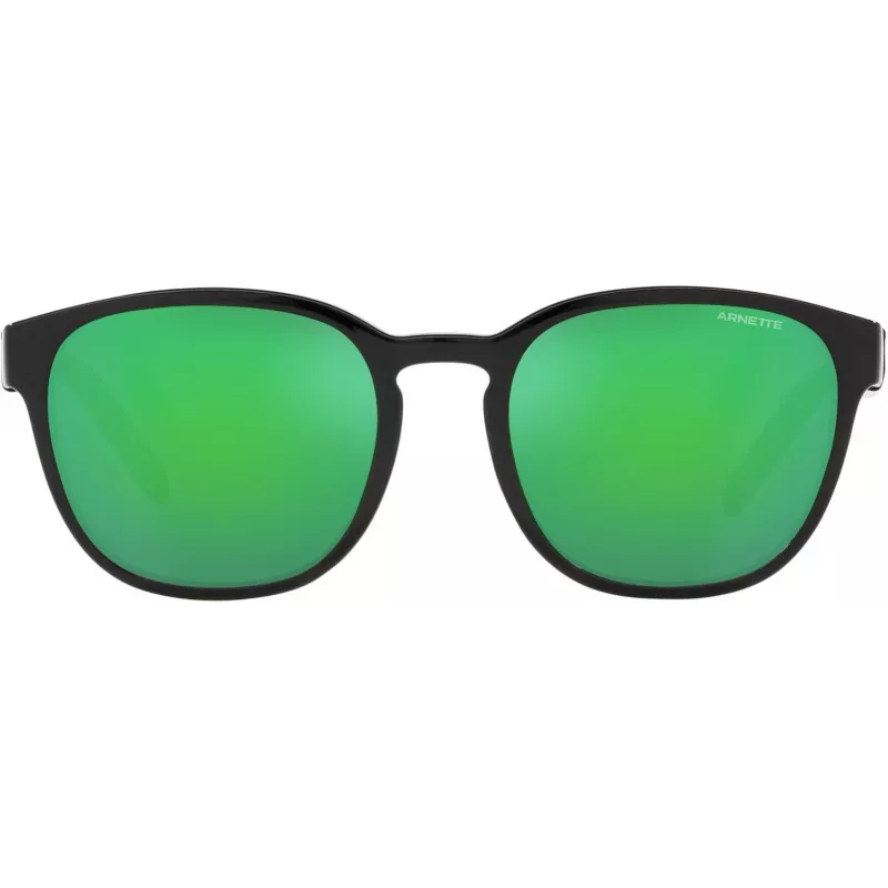Arnette AN43192871F25 Unisex taisnstūra saulesbrilles, matēts melns rāmis, pelēkas lēcas, 53-20-145 mm