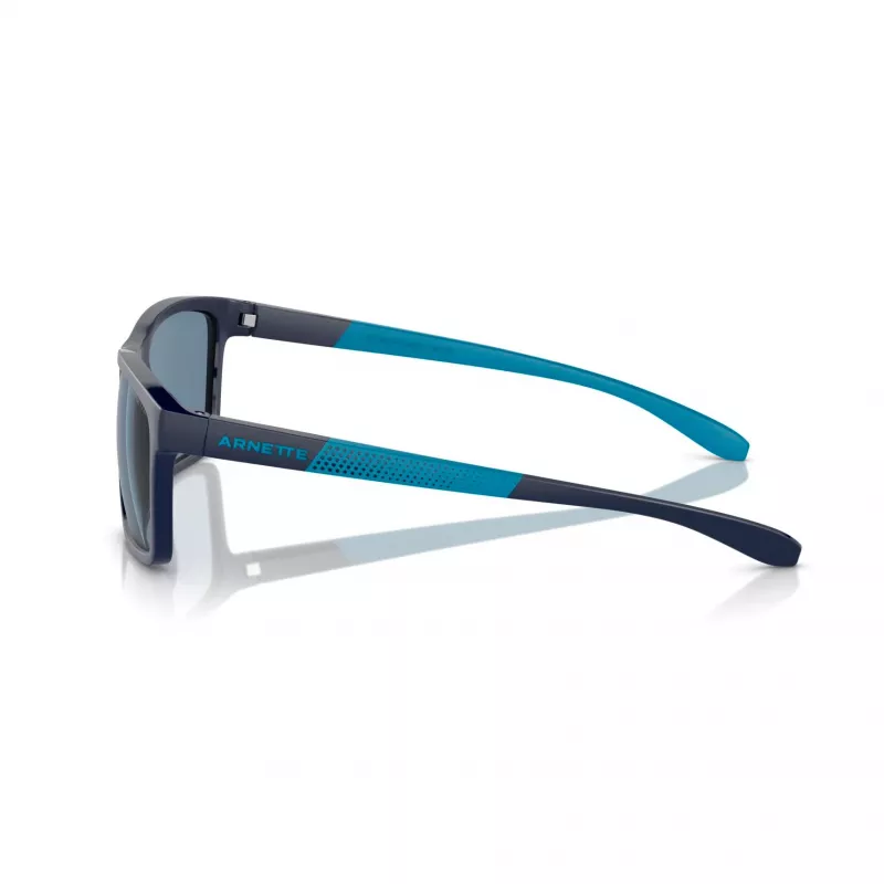 ARNETTE AN4328U27622V Vīriešu saulesbrilles Matēti melna Rāmja Tumši pelēkas Spoguļa Sudraba Lēcas 58mm