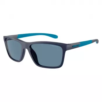 ARNETTE AN4328U27622V Vīriešu saulesbrilles Matēti melna Rāmja Tumši pelēkas Spoguļa Sudraba Lēcas 58mm