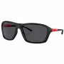 Arnette AN4329-275887 Vīriešu taisnstūra saulesbrilles, matēts melns rāmis, pelēkas lēcas, 63 mm