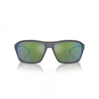 ARNETTE AN4329-28538N Unisex saulesbrilles, taisnstūra formas, matēts melns rāmis, tumši pelēkas lēcas, 63/17/130 mm