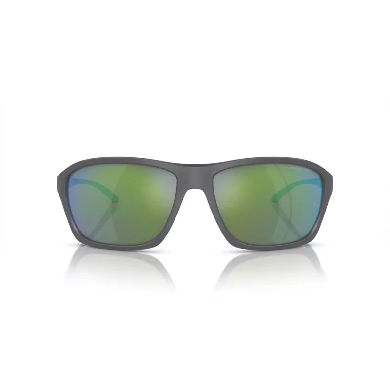 ARNETTE AN4329-28538N Unisex saulesbrilles, taisnstūra formas, matēts melns rāmis, tumši pelēkas lēcas, 63/17/130 mm