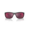 ARNETTE AN4337-28706Q Vīriešu taisnstūra saulesbrilles Matēti melnas pelēks spogulis 63mm
