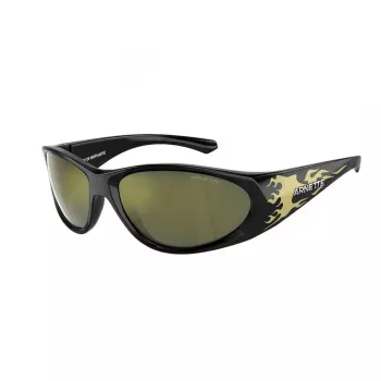 Arnette AN4342-29476R Unisex saulesbrilles, matēts melns rāmis, tumši pelēka spoguļa sudraba lēca, 62 mm lēcas platums