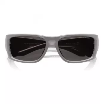 ARNETTE AN4345-296187 Vīriešu taisnstūra saulesbrilles matēti melnas pelēkas 62mm