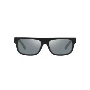 ARNETTE Vīriešu saulesbrilles AN4278-12006G - Matēts melns propionāta rāmis, pelēki spoguļa polikarbonāta lēcas, 55 mm lēcu platums