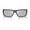 ARNETTE Vīriešu saulesbrilles AN4345-28706G Taisnstūra matēts melns rāmis, pelēks spoguļa sudraba lēcas 62mm