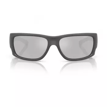 ARNETTE Vīriešu saulesbrilles AN4345-28706G Taisnstūra matēts melns rāmis, pelēks spoguļa sudraba lēcas 62mm