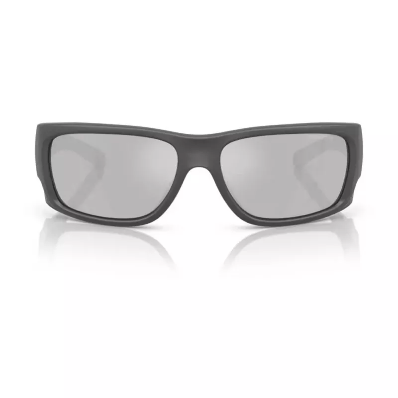 ARNETTE Vīriešu saulesbrilles AN4345-28706G Taisnstūra matēts melns rāmis, pelēks spoguļa sudraba lēcas 62mm