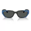 ARNETTE Vīriešu saulesbrilles AN4350-297587 Matēti melna tumši pelēka 55mm