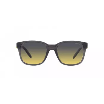 ARNETTE Unisex Saulesbrilles AN432027862Q5 - Taisnstūra matēts melns propionāta rāmis ar polarizētām tumši pelēkām polikarbonāta lēcām - 55/19/145 mm