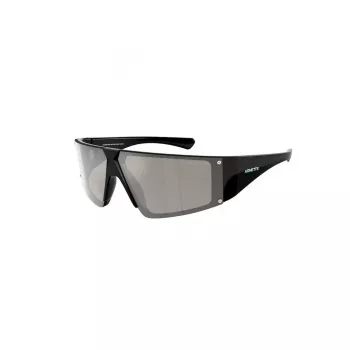 ARNETTE Unisex Sauļošanās Brilles AN433229006G6 - Matēts Melns Rāmis, Pelēkzaļš Spoguļstikls, 69/09/130 mm
