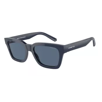 ARNETTE Unisex saulesbrilles AN4334-122180 matēts melns rāmis, pelēkas spoguļstikla lēcas 53mm