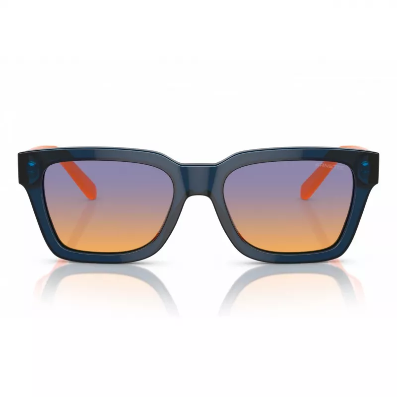 ARNETTE Unisex saulesbrilles AN4334-12422H Matēti melnas taisnstūra formas polarizētas 53mm