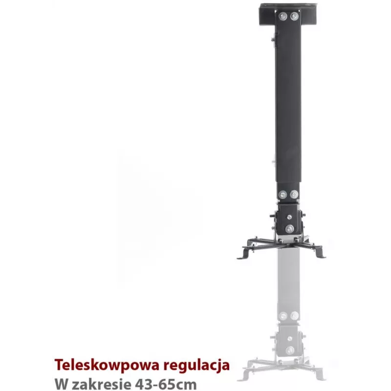 ART P-108 2-in-1 griestu/sienas projektora stiprinājums, universāls, 15 kg, sudraba