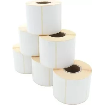 ARTDEV Termālās tiešās drukas etiķešu rullis 70 x 52 mm, D100 mm, serde 40, 750 etiķetes/rullī