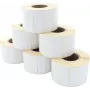 ARTDEV Termopārsūtīšanas etiķešu ruļlis 50 x 20 mm, 85 mm OD, 40 mm serde, 1500 etiķetes/ruļlis, balts papīrs