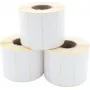 ARTDEV Termopārsūtīšanas etiķešu ruļļi 70 x 25 mm, 93 mm ārējais diametrs, 40 mm serde, 1500 etiķetes ruļlī, balts papīrs, pastāvīga līme, matēta apdare