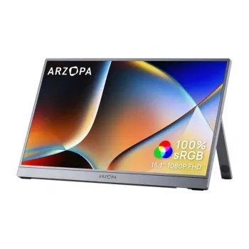 ARZOPA Z1C 16.1 collu IPS Full HD 144Hz pārnēsājamais monitors (pelēks)