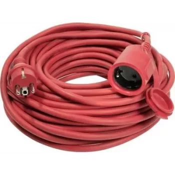 AS SCHWABE 60262 H07RN-F 3G1.5 mm² 20 m sarkans gumijas pagarinātājkabelis ar Schuko kontaktdakšu un savienotāju, IP44, 16 A, 230 V, 3680 W, āra, būvniecības, rūpniecības, lauksaimniecības, VDE sertificēts