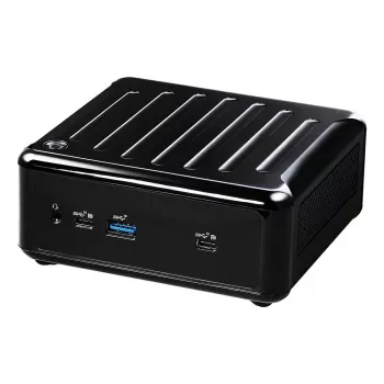 ASRock 4x4 BOX-4800U Barebone Mini PC, AMD Ryzen 7 4800U, 2x DDR4 SO-DIMM, 2x 2.5GbE, Wi-Fi 6, Melns