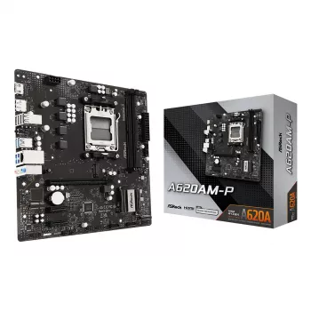 ASRock A620AM-P AMD A620 AM5 Micro ATX mātesplate (DDR5, HDMI, DisplayPort, M.2)