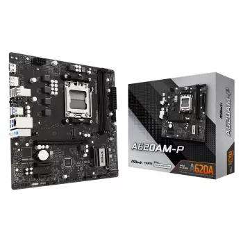 ASRock A620AM-P AMD A620 AM5 Micro ATX mātesplate (DDR5, HDMI, DisplayPort, M.2)